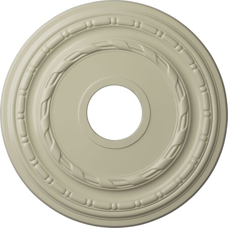 Ekena Millwork Dublin Ceiling Medallion (Fits Canopies up to 8 1/4"), 15 3/8"OD x 3 5/8"ID x 1"P, Clear Yellow CM15DUCYF